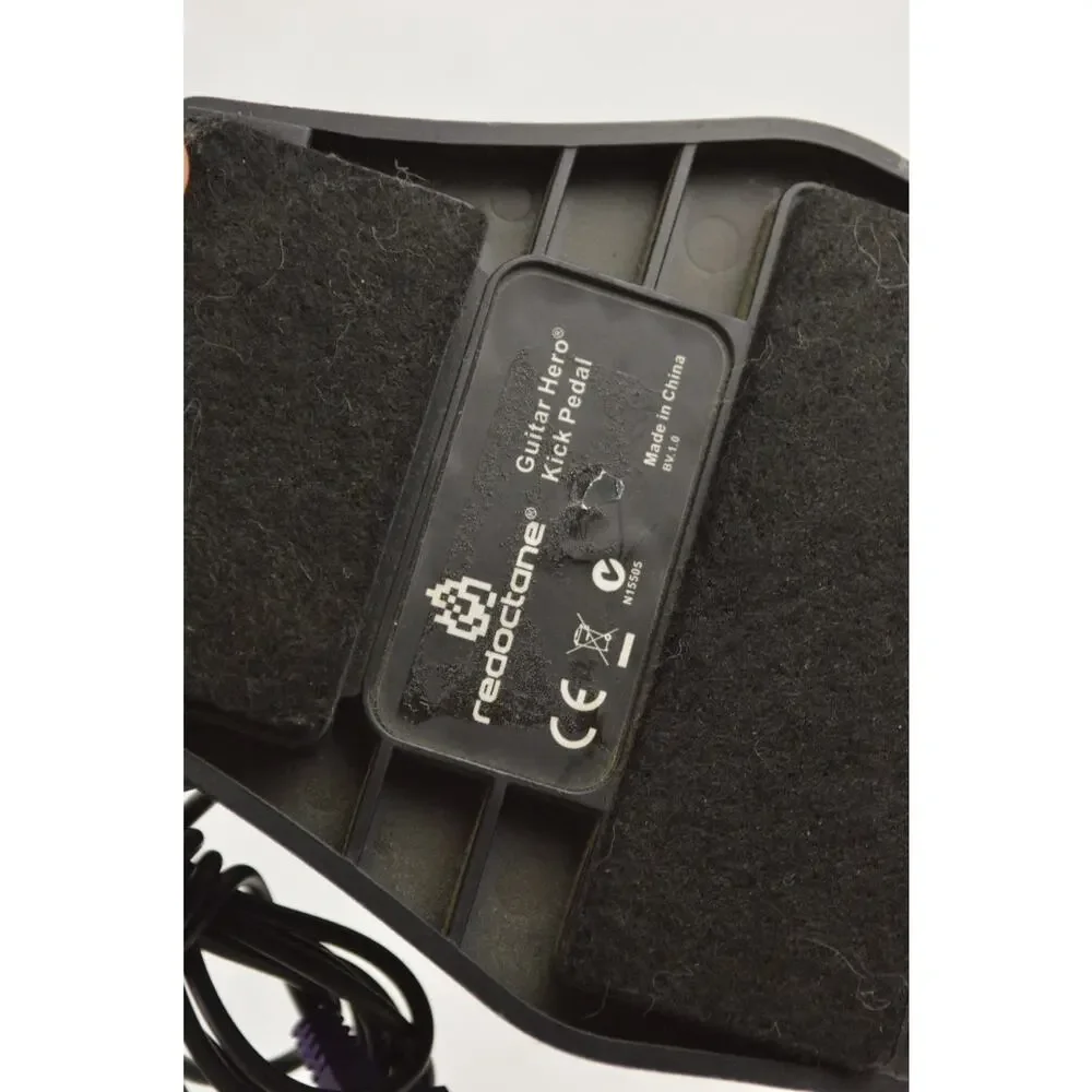 Guitar Hero RedOctane N15505 Drum Kick Foot Pedal Purple Cord Xbox 360 Wii PS3